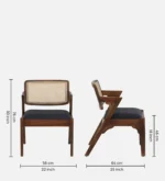 Timberwood Elegant Heritage Style Handcrafted Wooden Chair - Image 3