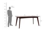 Timberwood Heritage Style Handcrafted Solid Wood Six Seater Dining Table Set With Elegant Chair Design - Image 5