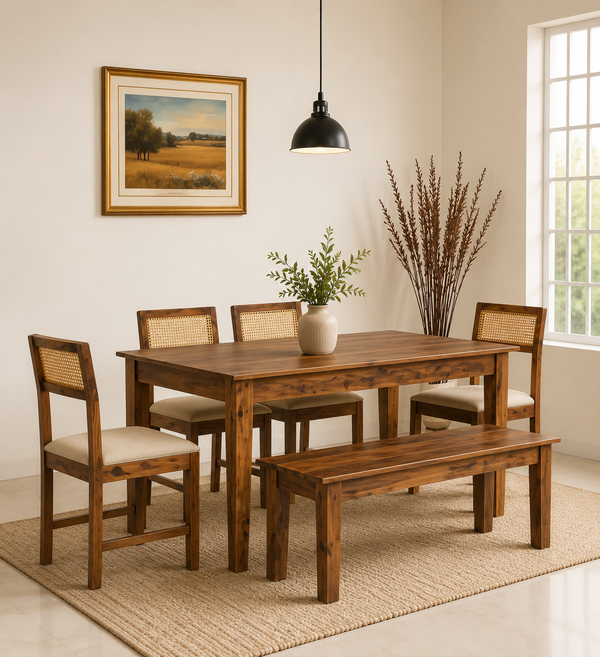 Trivano-Solid-Sheesham-Wood-6-Seater-Dining-Table-Set-1.png Import placeholder for 2540 - Image 1
