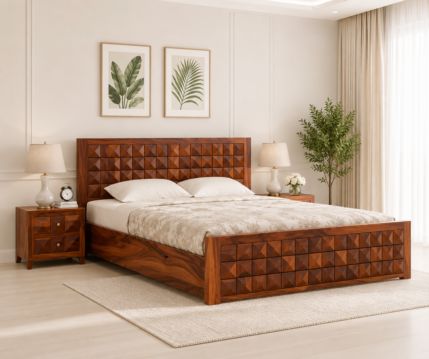 Valencia-Premium-Sheesham-Wood-Bed-with-Box-Storage-1.png Import placeholder for 1184 - Image 1