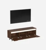 Vanya Handcrafted Sheesham Wood Modern TV Unit with Storage Cabinet - Image 6