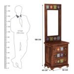 Vareli Solid Sheesham Wood Contemporary Bedroom Storage Dresser - Image 3