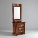 Vareli Solid Sheesham Wood Contemporary Bedroom Storage Dresser - Image 5