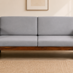 Vedant Sheesham Wood 3 Seater Sofa in Natural Wood Finish