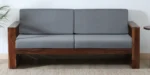 Vedant Sheesham Wood 3 Seater Sofa in Natural Wood Finish - Image 6