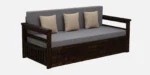 Vedant Solid Wood 3 Seater Sofa Cum Bed in Provincial Teak Finish - Image 7