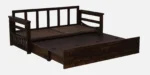 Vedant Solid Wood 3 Seater Sofa Cum Bed in Provincial Teak Finish - Image 10