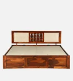 Velina Solid Sheesham Wood Premium Wooden Storage Bed with Spacious Storage - Image 8