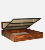 Velina Solid Sheesham Wood Premium Wooden Storage Bed with Spacious Storage - Image 5