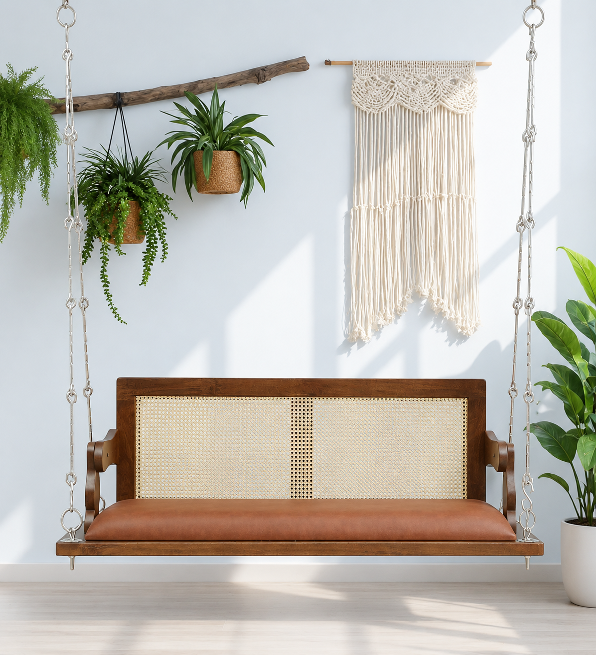Veloura-Designer-Solid-Wood-Wooden-Swing-in-Provincial-Teak-Finish-1.png Import placeholder for 4237 - Image 1