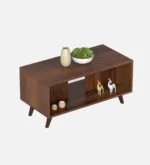 Verena Solid Sheesham Wood Elegant Living Room Coffee Table with Premium Finish - Image 5