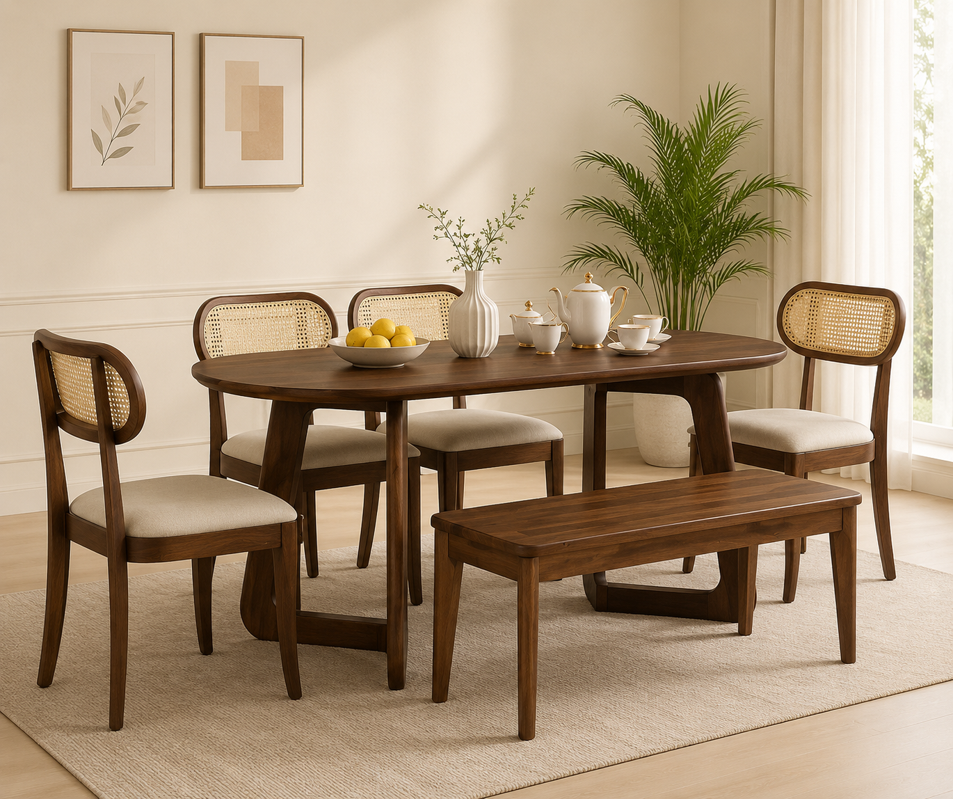 Veyron-Contemporary-Wooden-6-Seater-Dining-Set-1.png Import placeholder for 1324 - Image 1
