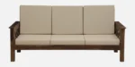 Vihaan Sheesham Wood 3 Seater Sofa with Upholstered Cushions - Image 5