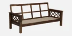 Vihaan Sheesham Wood 3 Seater Sofa with Upholstered Cushions - Image 6