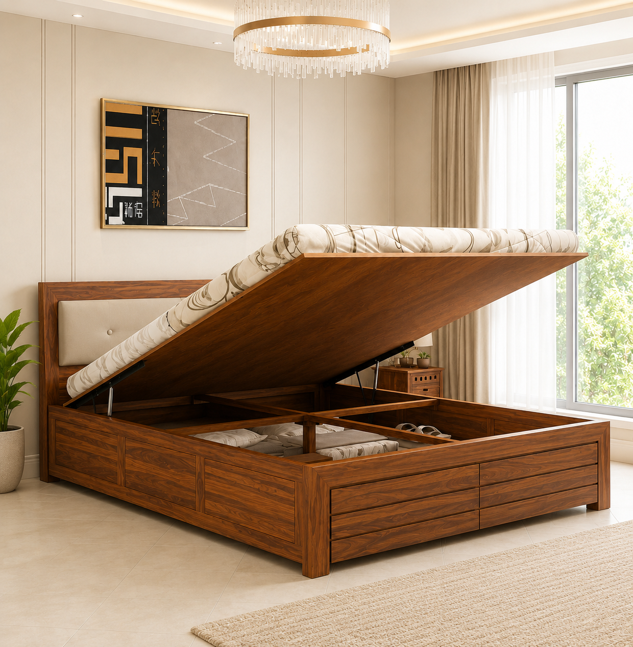 Viresta-Premium-Sheesham-Wood-Bed-with-Luxury-Wooden-Detailing-1.png Import placeholder for 4713 - Image 1