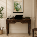 Westbury Solid Sheesham Wood Study Table with Elegant Wooden Drawers