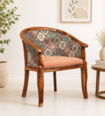 Willowcrest Handcrafted Natural Wood Premium Accent Chair