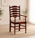 Willowcrest Luxury Handcrafted Natural Finish Premium Wooden Comfort Chair
