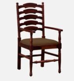 Willowcrest Luxury Handcrafted Natural Finish Premium Wooden Comfort Chair - Image 5