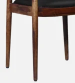 Willowmere Rustic Natural Finish Premium Wooden Arm Chair - Image 5