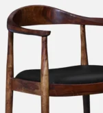 Willowmere Rustic Natural Finish Premium Wooden Arm Chair - Image 7