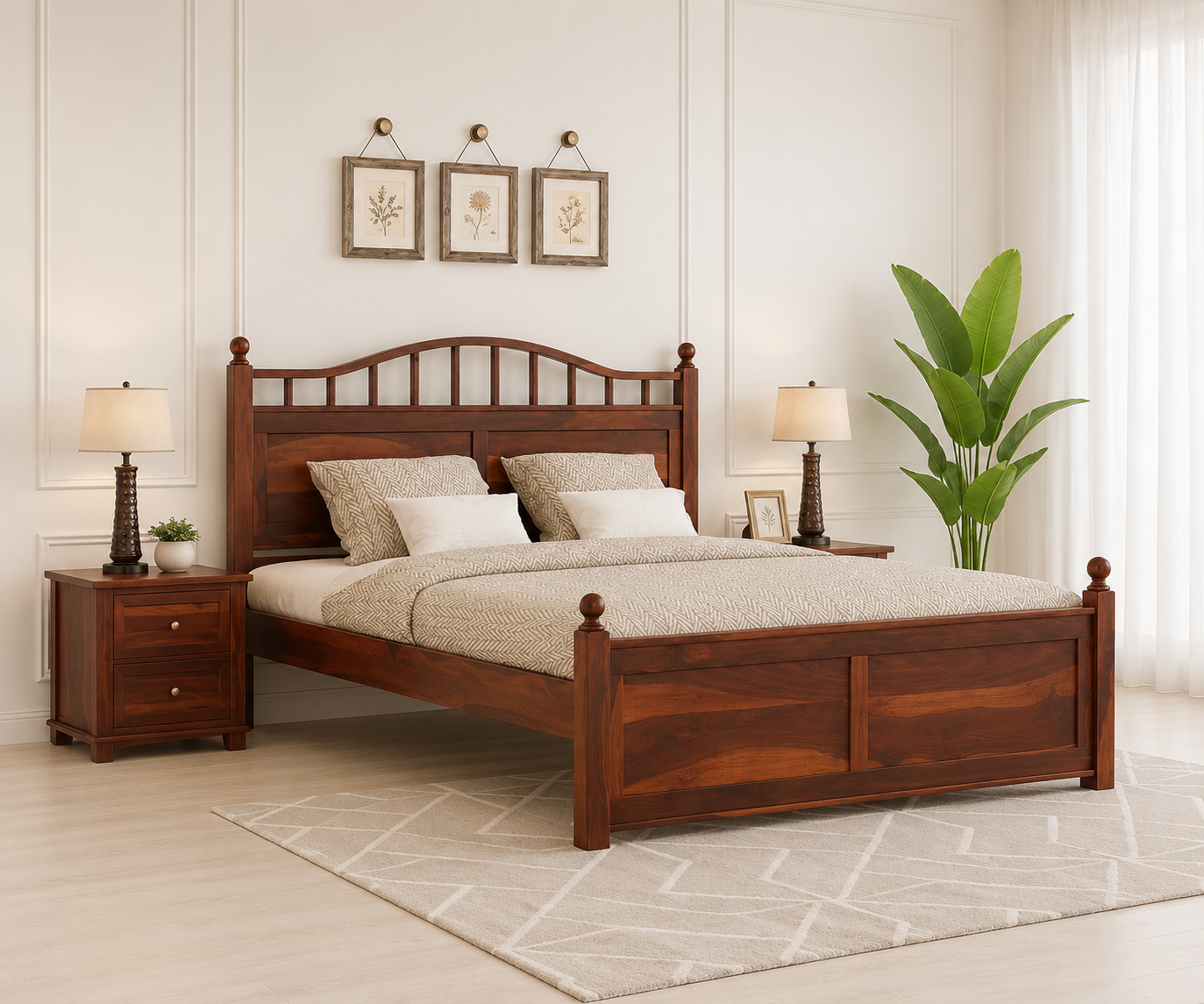 Windsor-Classic-Wooden-Storage-Bed-in-Walnut-Finish-1.png Import placeholder for 1220 - Image 1