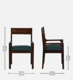 Woodhaven Premium Contemporary Natural Wood Lounge Chair - Image 3