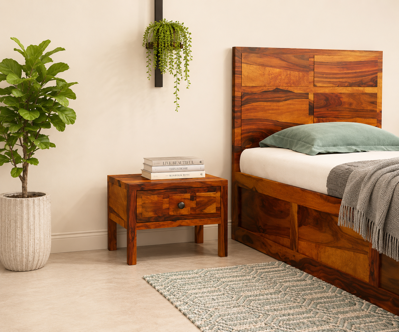 esigner-Solid-Sheesham-Wood-Bedside-Table-1.png Import placeholder for 1473 - Image 1