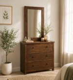 Amberfield Classic Handcrafted Wooden Bedroom Dresser With Spacious Storage Drawers