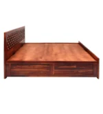Cedarbrook Elegant Natural Wood Premium Spacious Storage Bedroom Bed - Image 6