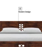 Cedarvale Contemporary Crafted Natural Wood Premium Platform Bedroom Bed - Image 4
