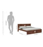 Cedarvale Contemporary Crafted Natural Wood Premium Platform Bedroom Bed - Image 3