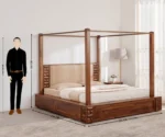 Cedarvale Contemporary Natural Finish Handcrafted Wooden Kids Bunk Bed - Image 3