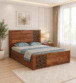 Cedarvale Rustic Heritage Inspired Handcrafted Wooden Storage Bedroom Bed