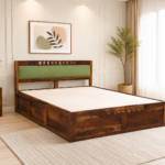 Forestcrest Elegant Heritage Style Handcrafted Natural Wood Storage Bed