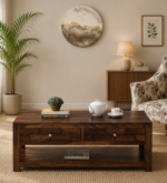 Grandhaven Premium Modern Wooden Center Table With Spacious Tabletop Design