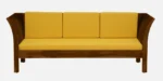 Kingsbridge Premium Traditional Three Seater Sofa With Handcrafted Wooden Armrests - Image 5