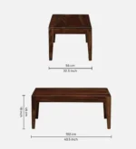 Kingsbridge Traditional Handcrafted Wooden Living Room Center Table - Image 3