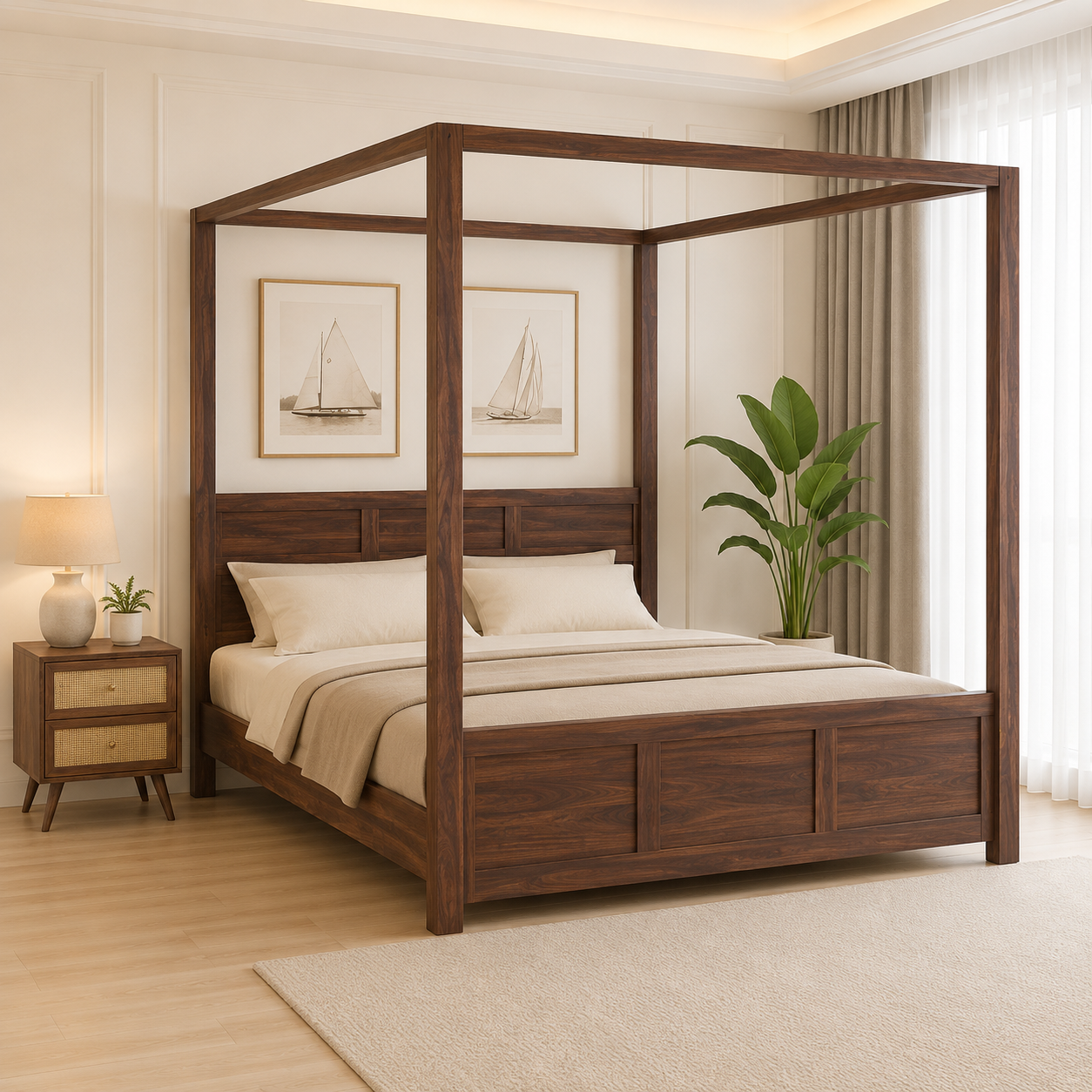 Oakridge Elegant Natural Wood Premium Space Saving Bunk Bed (1) Oakridge Elegant Natural Wood Premium Space Saving Bunk Bed - Image 1