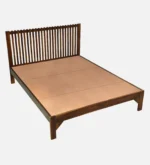 Oakridge Natural Finish Premium Handcrafted Wooden Bedroom Bed - Image 5