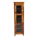 Oakshire Premium Handcrafted Solid Wood Crockery Display Cabinet - Image 4