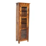 Oakshire Premium Handcrafted Solid Wood Crockery Display Cabinet - Image 5