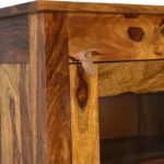 Oakshire Premium Handcrafted Solid Wood Crockery Display Cabinet - Image 7