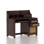 Rivermill Contemporary Crafted Wooden Study Desk With Drawers - Image 4