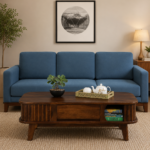 Riverview Elegant Handcrafted Solid Wood Coffee Table With Lower Storage Shelf