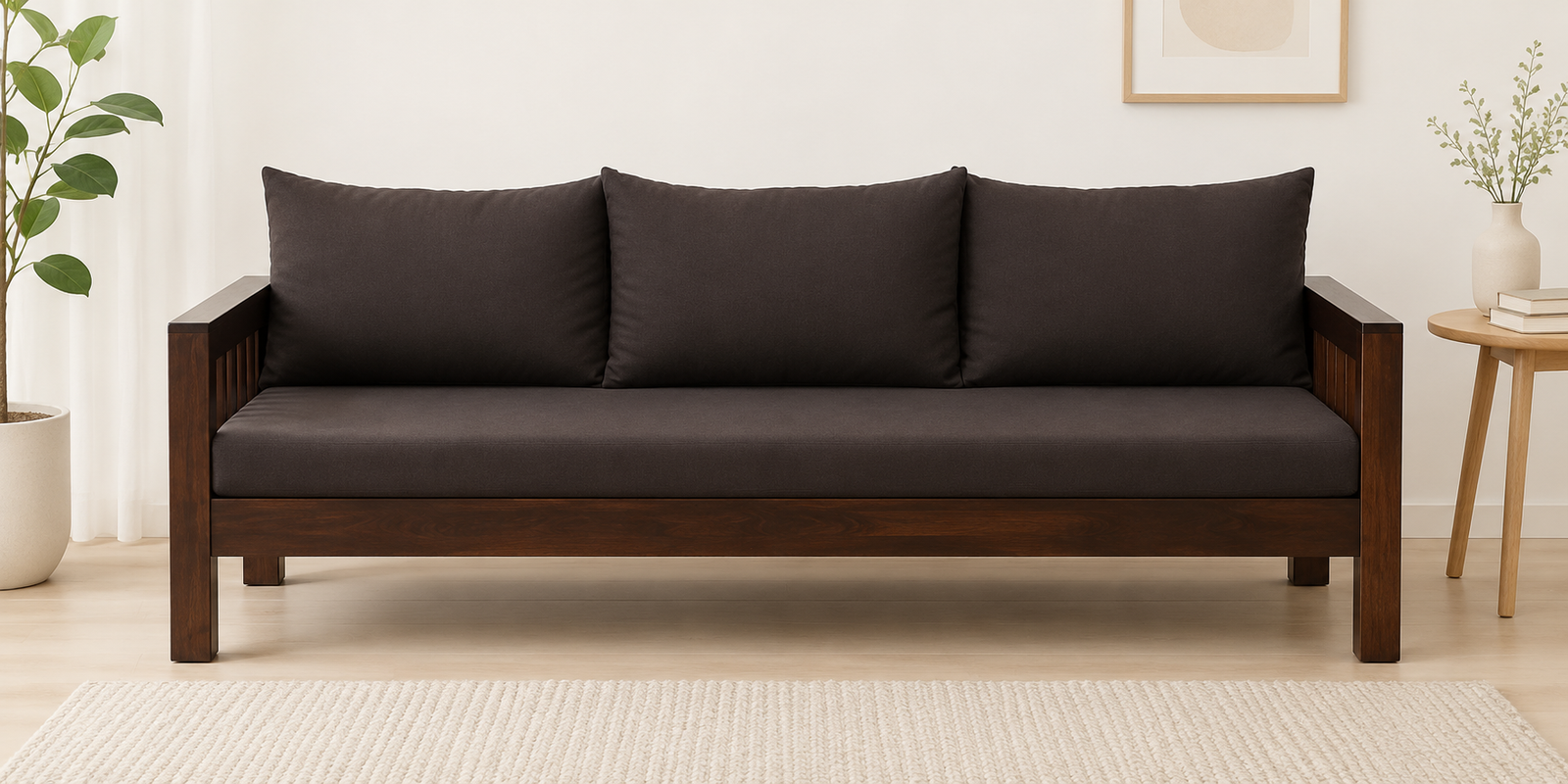 Royalfield Classic Premium Three Seater Sofa With Spacious Seating And Comfortable Backrest (1) Royalfield Classic Premium Three Seater Sofa With Spacious Seating And Comfortable Backrest - Image 1
