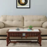 Royalpark Classic Premium Wooden Center Table With Functional Lower Storage