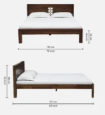 Willowbrook Traditional Heritage Inspired Solid Wood Elegant Bedroom Bed - Image 3