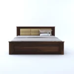 Willowcrest Premium Natural Finish Handcrafted Wooden Storage Bed - Image 4