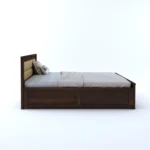 Willowcrest Premium Natural Finish Handcrafted Wooden Storage Bed - Image 6